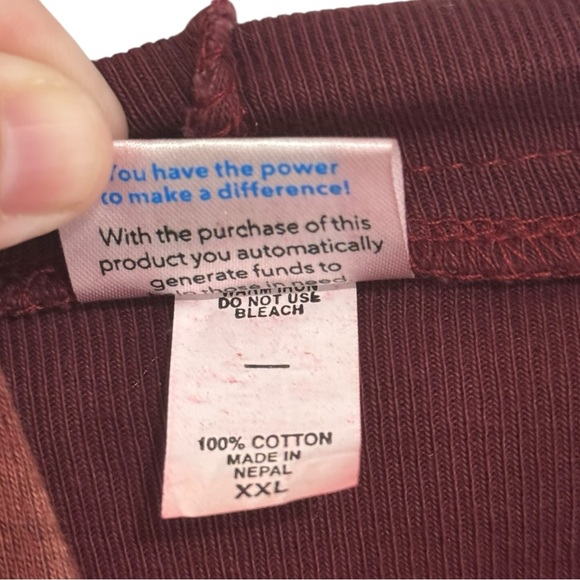 Greater Good Network Cat Hoodie XXL Patchwork Boho Zip Jacket Nepal Kitties - Picture 6 of 9